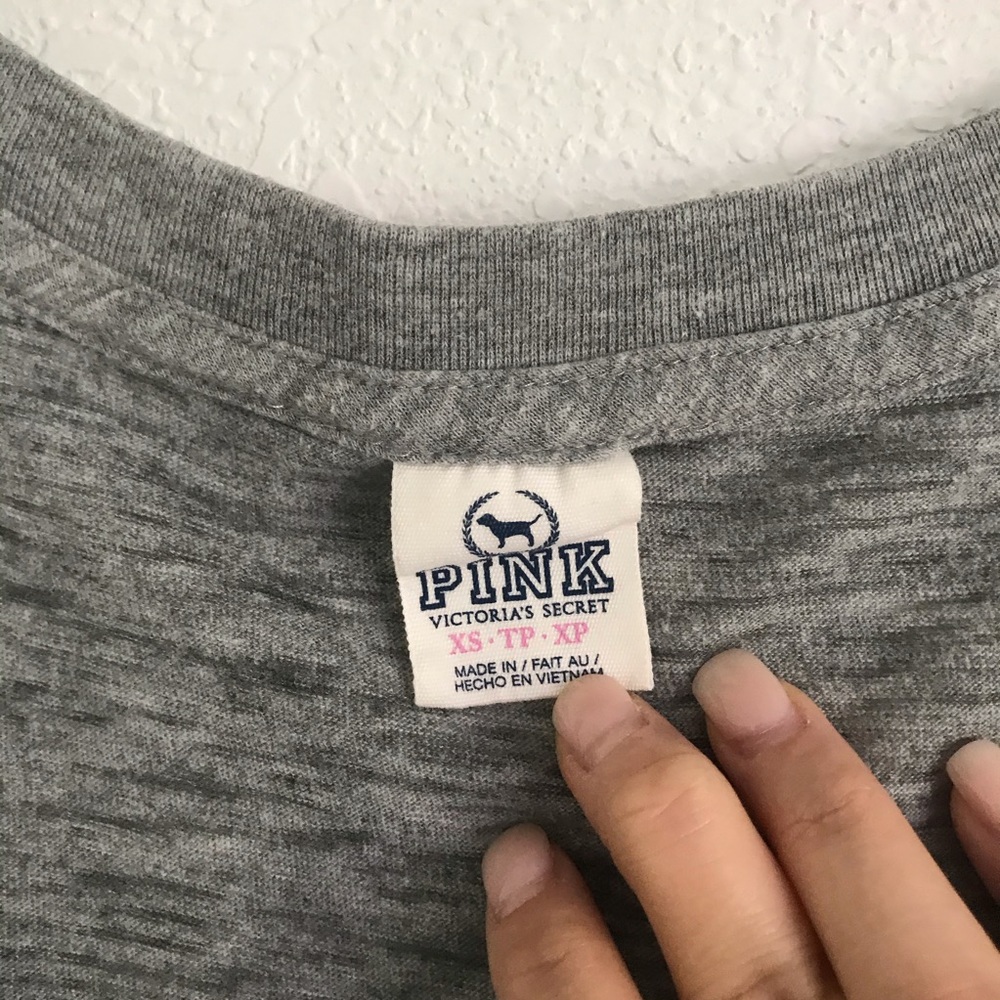 Victoria secret PINK grey T-shirt - Picture 3 of 3